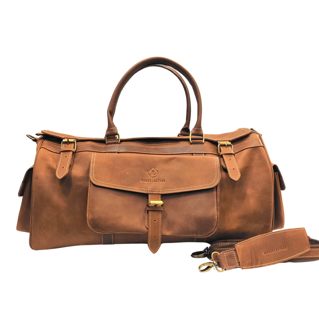 Large Leather Duffle Bag | Crafted for Bold Adventures