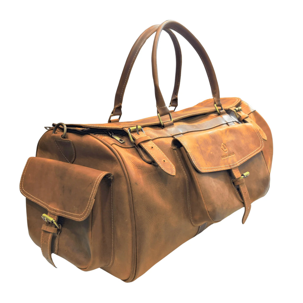 Large Leather Duffle Bag | Crafted for Bold Adventures